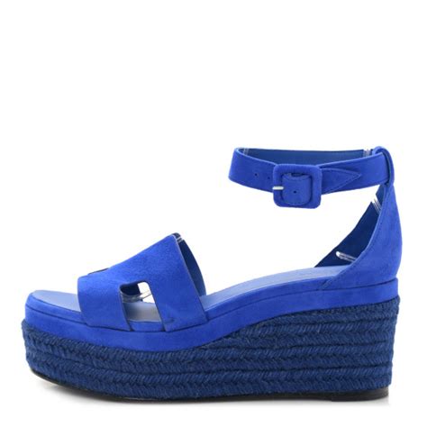 hermes sandals wedge|hermes suede elda sandals.